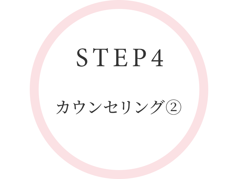 STEP4　カウンセリング